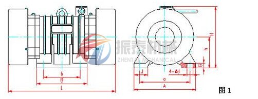 YZU振動電機(jī)外形圖